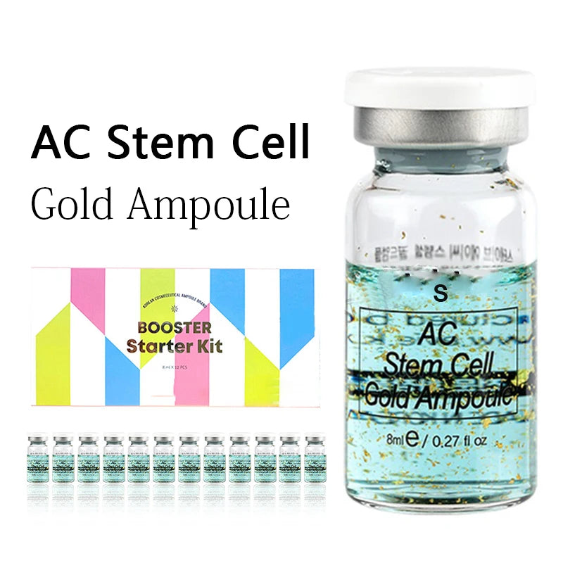Korea 8ml Salmon DNA Ampoule Skin Booster Serum Kit Peptide Moisturize Rejuvenation Skin Whitening For 0.3mm Microneedle Serum
