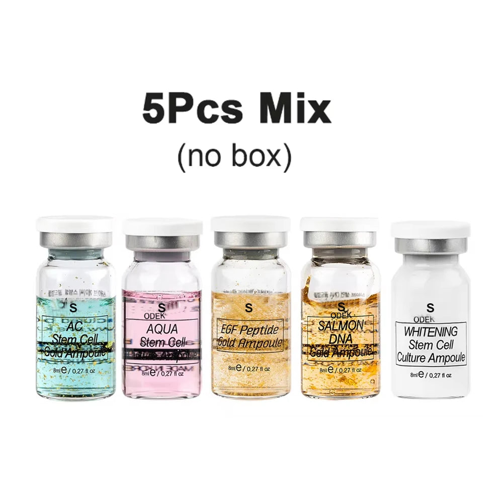 Korea 8ml Salmon DNA Ampoule Skin Booster Serum Kit Peptide Moisturize Rejuvenation Skin Whitening For 0.3mm Microneedle Serum