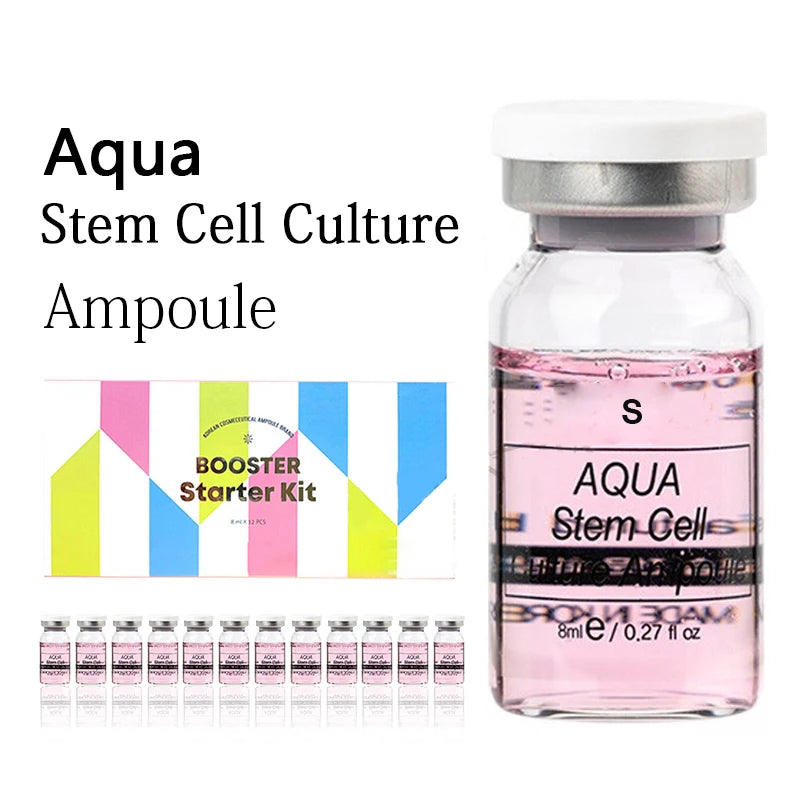Korea 8ml Salmon DNA Ampoule Skin Booster Serum Kit Peptide Moisturize Rejuvenation Skin Whitening For 0.3mm Microneedle Serum