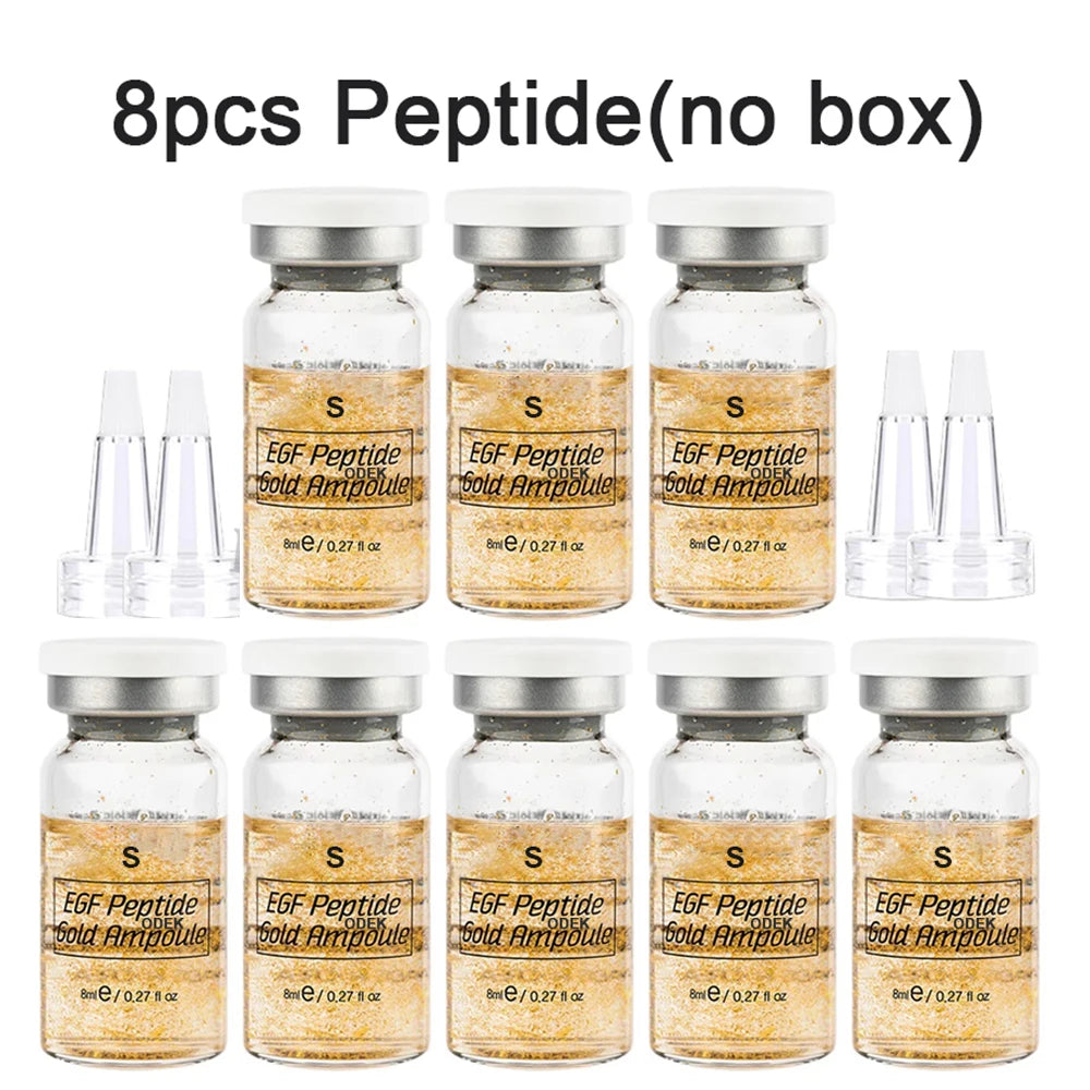 Korea 8ml Salmon DNA Ampoule Skin Booster Serum Kit Peptide Moisturize Rejuvenation Skin Whitening For 0.3mm Microneedle Serum