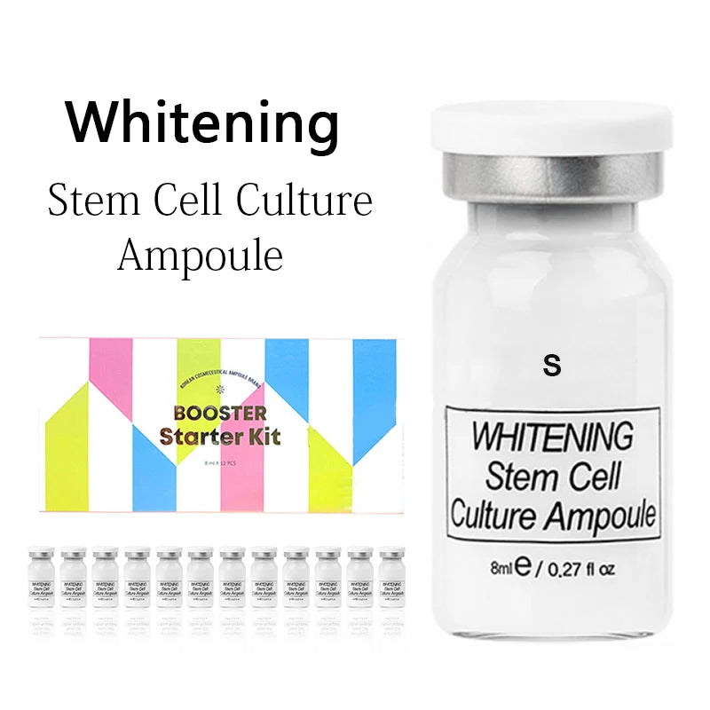 Korea 8ml Salmon DNA Ampoule Skin Booster Serum Kit Peptide Moisturize Rejuvenation Skin Whitening For 0.3mm Microneedle Serum