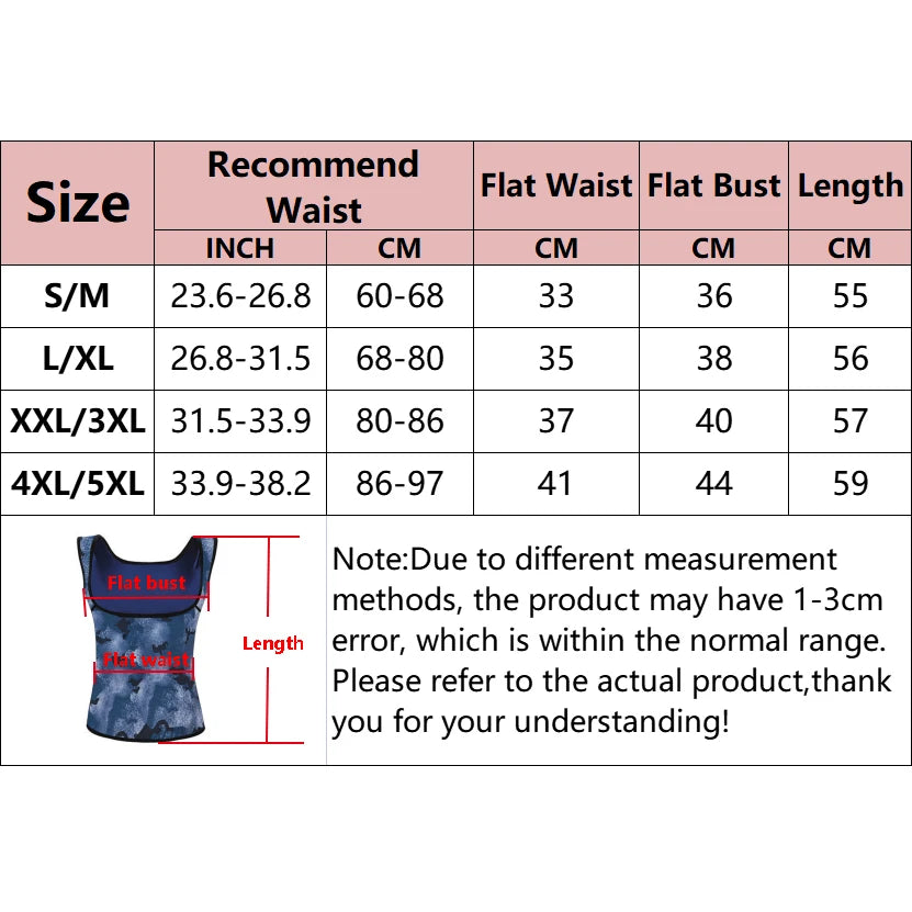 Sauna Vest for Women Weight Loss Workout Top Hot Sweat Tank Top Fitness Corset Top Slimming Shaper Sport Fat Burning Sauna Suits