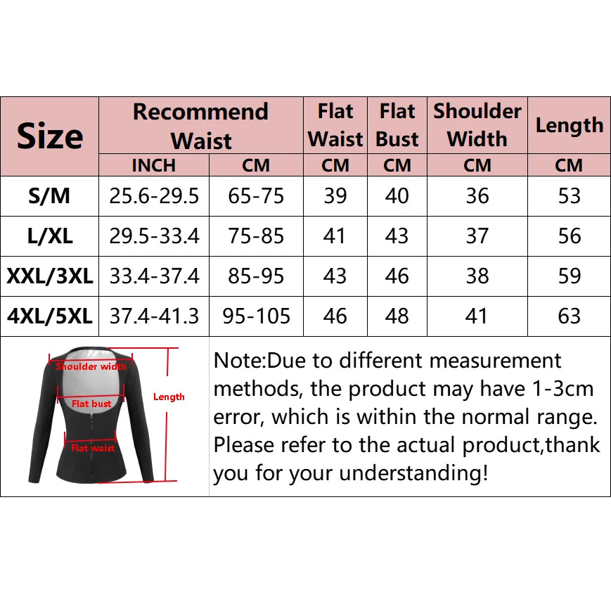 Women Sauna Suit for Weight Loss Sweating Tops Fitness Jacket Hot Thermo Long Sleeves Gym Shaper Fat Burning Workout Tracksuit